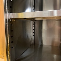 a(7496) ステンレス キャビネット作業台 扉付き W450D600H800 BG150 業務用 厨房用品 飲食店 作業台 直接お引き取り歓迎 大阪の画像