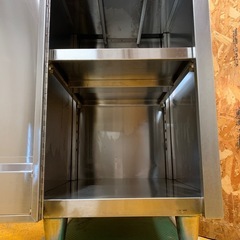 a(7496) ステンレス キャビネット作業台 扉付き W450D600H800 BG150 業務用 厨房用品 飲食店 作業台 直接お引き取り歓迎 大阪の画像