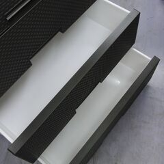 4段プラチェスト 木天板付き 黒 幅65×奥行41×高さ85cm プラケース 収納 タンス 札幌 手稲 の画像