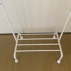 ハンガーラック　ホワイト　スリムの画像