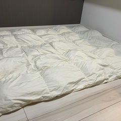 羽毛合掛け布団 ダブルロング（190×210cm／ダウン85%）の画像