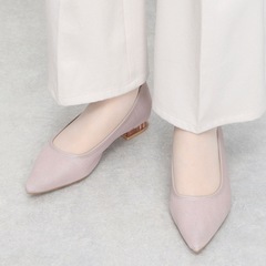RANDA ランダ シースルークリアヒールパンプス  ピンク 25cm の画像