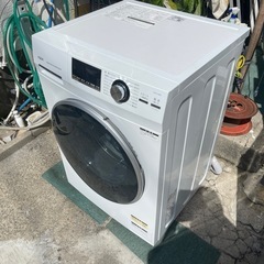 【リサイクルサービス八光】2022年製　アクア　ドラム洗濯機　ホワイト　AQW-FV800E-W　[洗濯8.0kg /乾燥機能無 /左開き]の画像