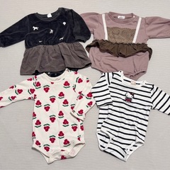 女の子 50-70 ロンパース 各種の画像