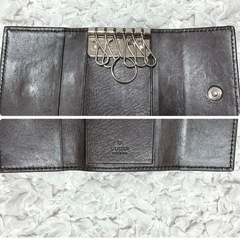 極美品✨GUCCI キーケース マイクロGG ブラウン レザー 6連の画像