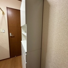 洗面所ランドリー収納　隙間収納の画像