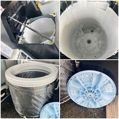 俺の！ブラック（美品）冷蔵庫＆洗濯機の2点セット！配送設置無料♬女子もOK【日時指定可能】（引き取り家電可能）の画像