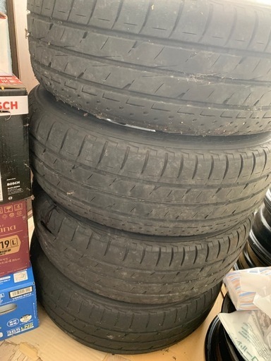 アルミホイール付タイヤセット 205/60R16 トヨタ純正ナット付【3本使用可】