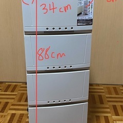 キャスター付き4段整理ケース の画像