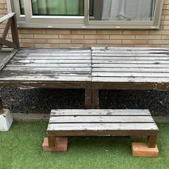 木製ウッドデッキ　まだまだ使えます！現役です！　の画像