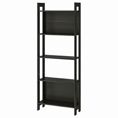 IKEA イケア 本棚 ブラックブラウン 黒 茶 62x165cm b20178592 LAIVA ライヴァの画像
