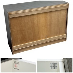 ◯CONDE HOUSE カンディハウス サイドチェスト 収納 全段オートクロージング 3段 5杯 北欧 モダン 北海道旭川 中古品■ジモティ姫路の画像