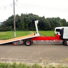 【K-0005】日野レンジャー FE7J 増トン 8t セルフローダー H20 大型 ウインチ ラジコン付 6.3mボディ 最大積載7600kg 車検付 メッキパーツの画像
