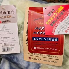 西川毛布2枚セットの画像