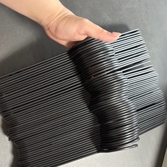 IKEA 黒　ハンガー　50本　の画像