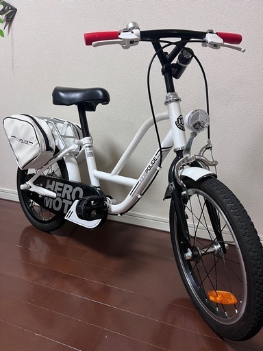 ☆極美品☆あさひASAHI白バイ 16インチ ヒーローモーターズ　自転車　子供用