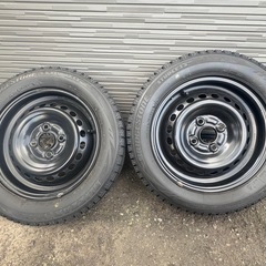 決まりました ホンダ純正鉄ホイールと155/65R14VRXの4本転がし用の画像