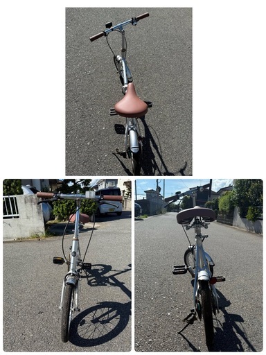 Colono コロノスマートシティ 16インチ折り畳みシルバー自転車