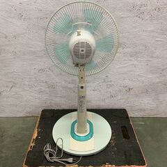 【SANYO】 30cm リビング扇風機 EF-30SR 2005年製 動作確認済み リモコン付き ブルー リビングファン A0404の画像