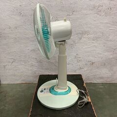 【SANYO】 30cm リビング扇風機 EF-30SR 2005年製 動作確認済み リモコン付き ブルー リビングファン A0404の画像