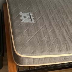 マットレス、ベッドフレームシングルサイズの画像