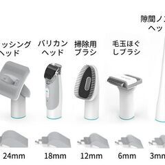【引取り限定】★未使用★ グルーミングセットP1 Pro ペット犬用バリカン掃除機 1台5つ役 低騒音 最低52dB 容量1L の画像