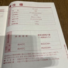 ホットカーペット　1畳
の画像