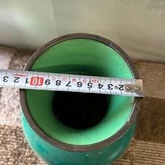 レトロ 古いもの 安藤七宝店謹製七寶玉釉/翡 翠玉大花瓶/花器/花入／飾オブジェの画像