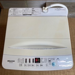Hisense/ハイセンス HW-E4503 全自動電気洗濯機 4.5kg 2020年製 通電OK 動作品 A020の画像