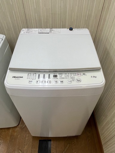 18 激安洗濯機!! Hisense 5.5kg 2020年 HW-G55B-W (エコライブ) 西川越 