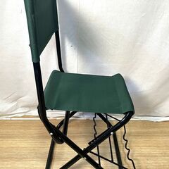 【B237】竿掛け付き/パイプイス/竿受け/竿置き/角度調節可/折りたたみイス/中古/現状品の画像