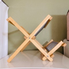 木製ディッシュラック皿立ての画像