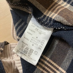 しまむらのチェックワンピース120㎝の画像