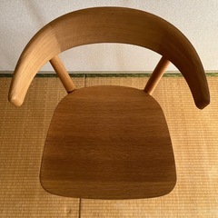  無印良品　オーク無垢材チェアの画像