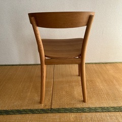  無印良品　オーク無垢材チェアの画像