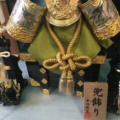 ♪東旭監製 兜飾り ガラスケース 五月人形 端午の節句 現状品 中古 (NF250911) 303-579-②Wの画像