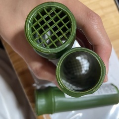 竹の筒　空き容器　プラスチックの画像