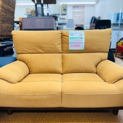 🉐LINE会員限定スペシャル価格🉐【2人ソファ】21000円　18-125の画像
