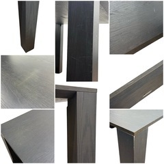 ◯22万 arflex アルフレックス AURORA アウロラ ダイニングテーブル 130×85cm オーク材 グレー モダン 中古品■ジモティ姫路の画像