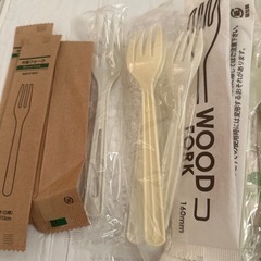 決まりました　割り箸、使い捨てスプーンの画像
