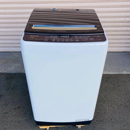Hisense 全自動電気洗濯機　HW-DG80A 2019年製　8.0kg 動作品