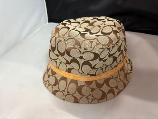 新品】COACH コーチ バケットハット シグネチャー ジャカード グレー