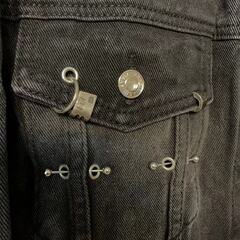 BALENCIAGA PIERCED ジャケット オーバーサイズ ブラックの画像