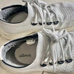 【値下げ】Allbirds スニーカー レディース ツリーダッシャー2 ホワイト 25cmの画像