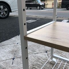 【展示品・未使用品】キッチンワゴン キッチンラック キャスター付き 🚚自社配送時💳代引き可🚚(現金、クレジット、スマホ決済対応)の画像
