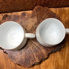 【レトロ洋食器】コーヨー製 コーヒーカップ 2客セット 光洋陶器 アンティーク ビンテージ 良品の画像