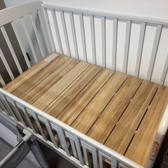 美品 KATOJI ベビーベッド 70×120の画像