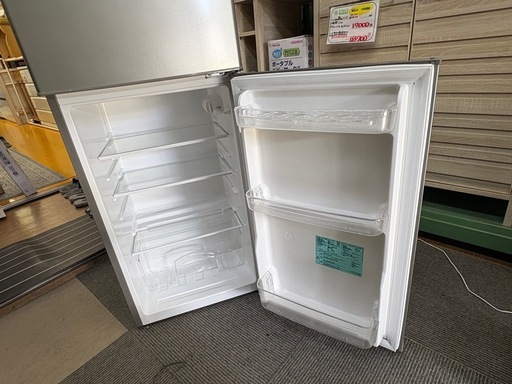 【リサイクルサービス八光】201８年製　ハイアール Haier 冷凍冷蔵庫 （130L・右開き） 2ドア シルバー JR-N130A S