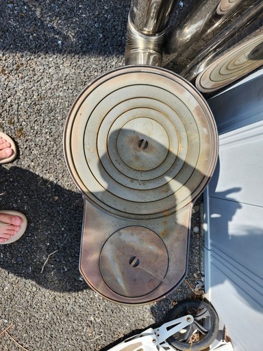 時計型薪ストーブ　中古　煙突まとめて