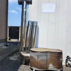 時計型薪ストーブ　中古　煙突まとめての画像